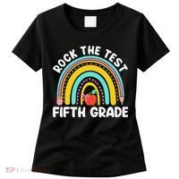 5th Grade Teacher Rock The Test Day Fifth Grade Testing Day Women's T-Shirt thumb 0