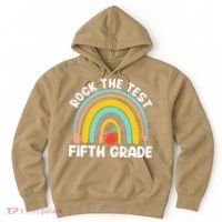 5th Grade Teacher Rock The Test Day Fifth Grade Testing Day Hoodie thumb 0
