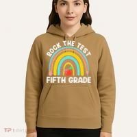5th Grade Teacher Rock The Test Day Fifth Grade Testing Day Hoodie thumb 5