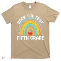 5th Grade Teacher Rock The Test Day Fifth Grade Testing Day T-Shirt thumb 0