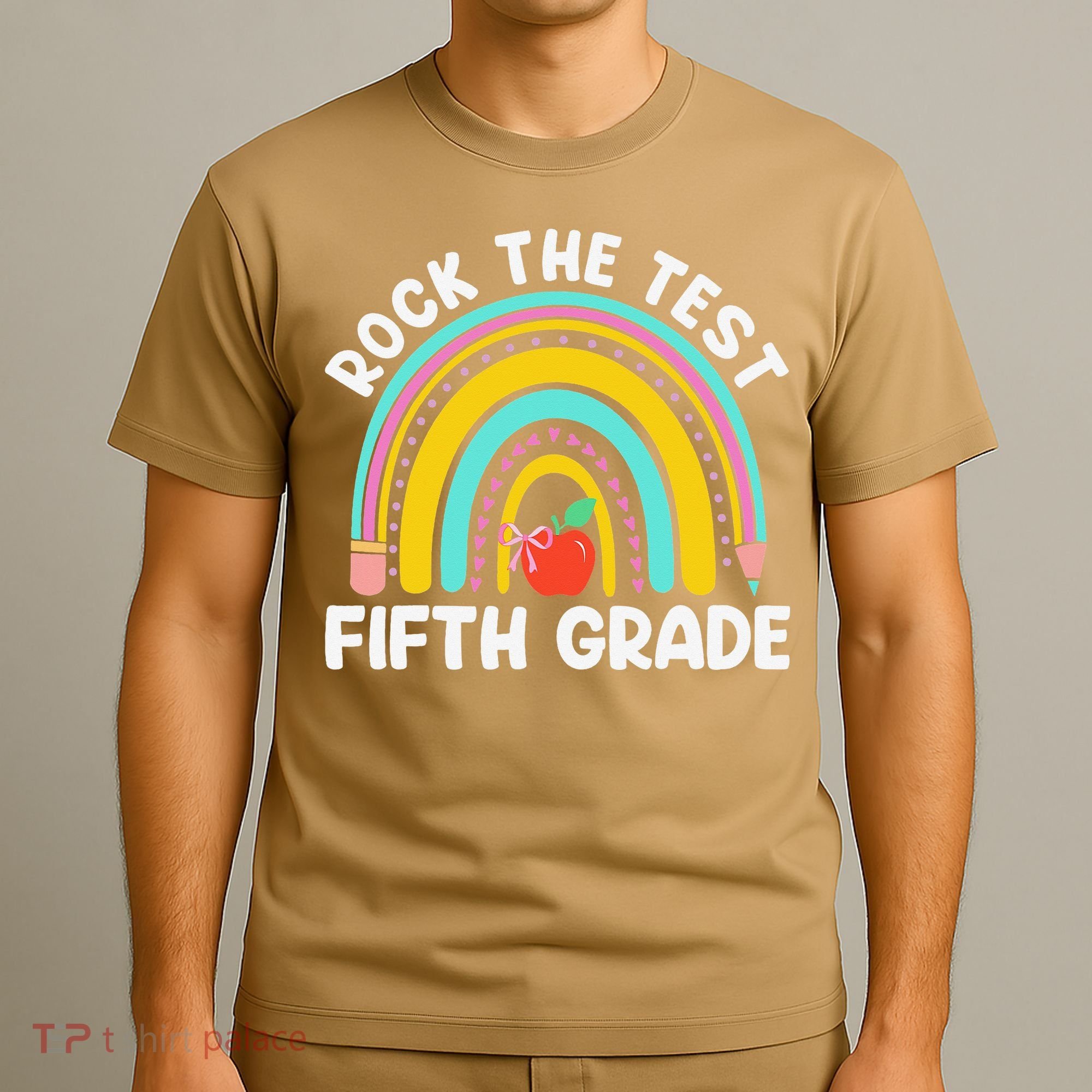 5th Grade Teacher Rock The Test Day Fifth Grade Testing Day T-Shirt