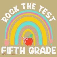 5th Grade Teacher Rock The Test Day Fifth Grade Testing Day T-Shirt thumb 7