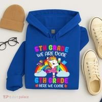 5Th Grade We Are Done 6Th Grade Here We Come Unicorn Meaningful Gift Hoodie thumb 4