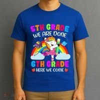 5Th Grade We Are Done 6Th Grade Here We Come Unicorn Meaningful Gift T-Shirt thumb 3
