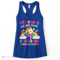5Th Grade We Are Done 6Th Grade Here We Come Unicorn Meaningful Gift Women's Tank Top thumb 0