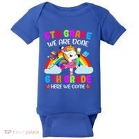 5Th Grade We Are Done 6Th Grade Here We Come Unicorn Meaningful Gift Baby Bodysuit thumb 0