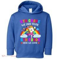 5Th Grade We Are Done 6Th Grade Here We Come Unicorn Meaningful Gift Toddler Hoodie thumb 0