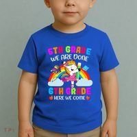 5Th Grade We Are Done 6Th Grade Here We Come Unicorn Meaningful Gift Toddler T-Shirt thumb 2