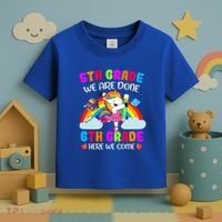 5Th Grade We Are Done 6Th Grade Here We Come Unicorn Meaningful Gift Toddler T-Shirt thumb 3