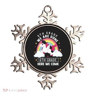 5Th Grade We Are Done 6Th Grade Here We Come Unicorn Rainbow Funny Gift Ornament
