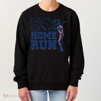 50th Home Run Baseball Birthday Gift Women's Sweatshirt
