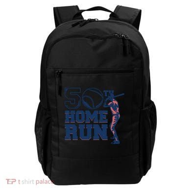50th Home Run Baseball Birthday Gift Backpack