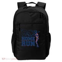 50th Home Run Baseball Birthday Gift Backpack thumb 0