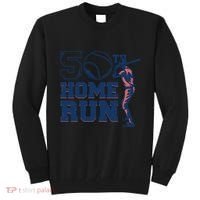 50th Home Run Baseball Birthday Gift Tall Sweatshirt thumb 0