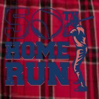 50th Home Run Baseball Birthday Gift Men's Flannel Plaid Pajama Pants thumb 2