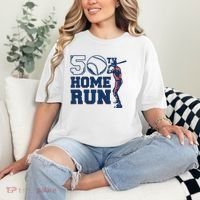 50th Home Run Baseball Birthday Gift Comfort Colors T-Shirt thumb 2