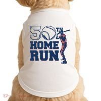 50th Home Run Baseball Birthday Gift Doggie Tank thumb 0