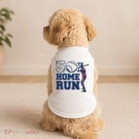 50th Home Run Baseball Birthday Gift Doggie Tank thumb 2