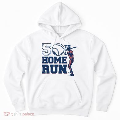 50th Home Run Baseball Birthday Gift Hoodie