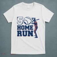 50th Home Run Baseball Birthday Gift T-Shirt thumb 5
