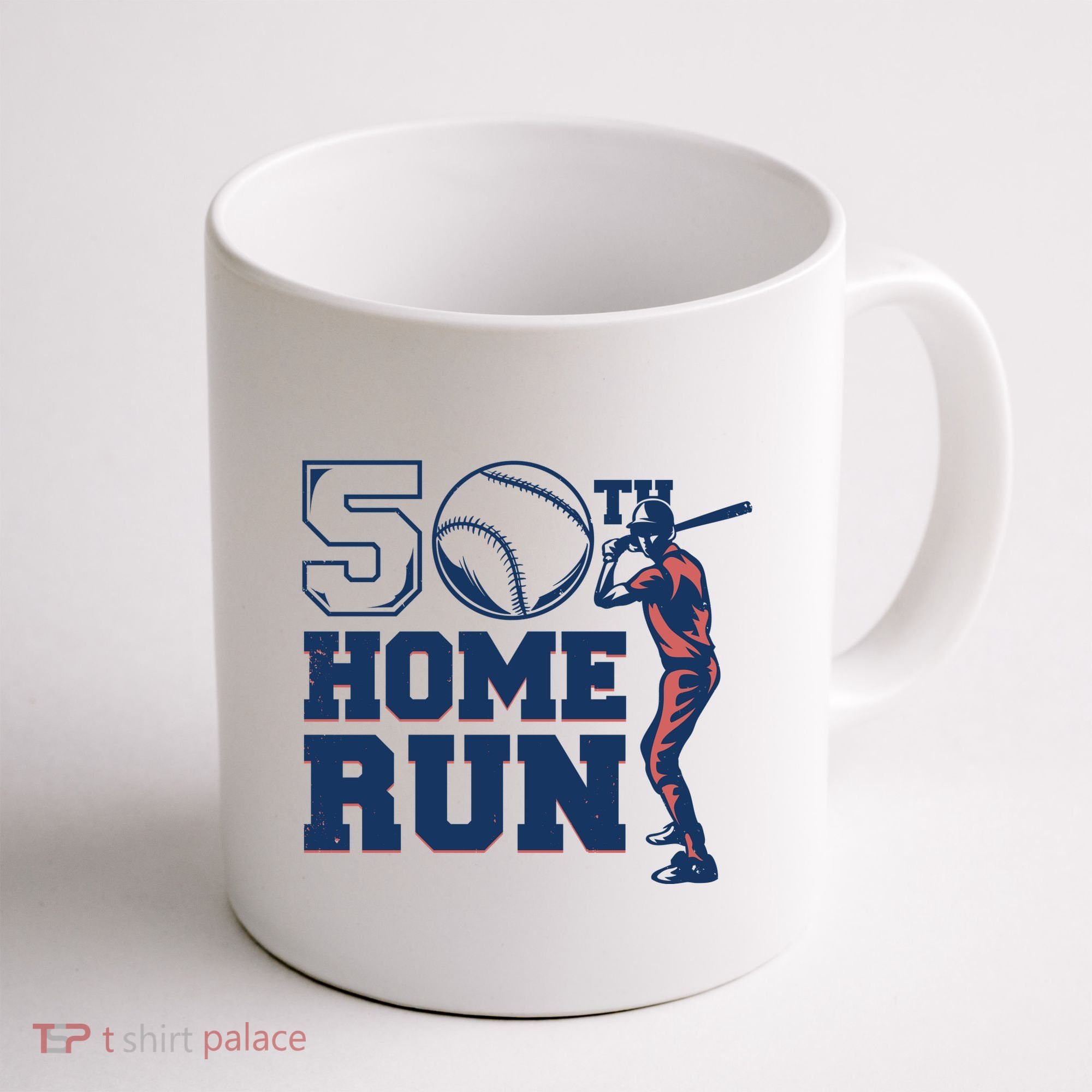 50th Home Run Baseball Birthday Gift Coffee Mug