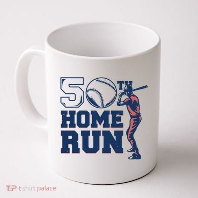 50th Home Run Baseball Birthday Gift Coffee Mug