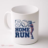 50th Home Run Baseball Birthday Gift Coffee Mug thumb 0