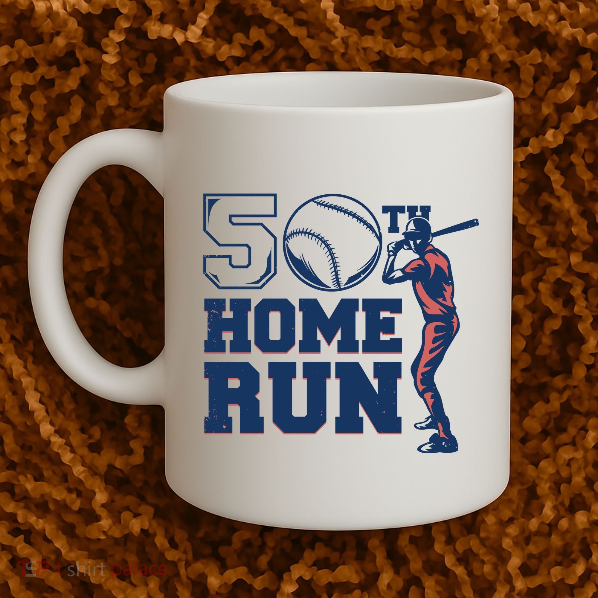 50th Home Run Baseball Birthday Gift Coffee Mug