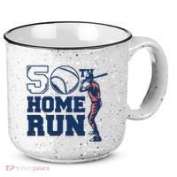 50th Home Run Baseball Birthday Gift 15oz Campfire Ceramic Mug thumb 0