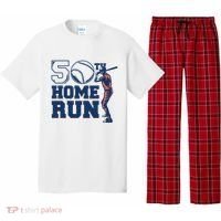 50th Home Run Baseball Birthday Gift Pajama Set thumb 0
