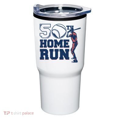 50th Home Run Baseball Birthday Gift Tumbler