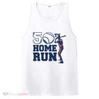 50th Home Run Baseball Birthday Gift PosiCharge Competitor Tank thumb 0