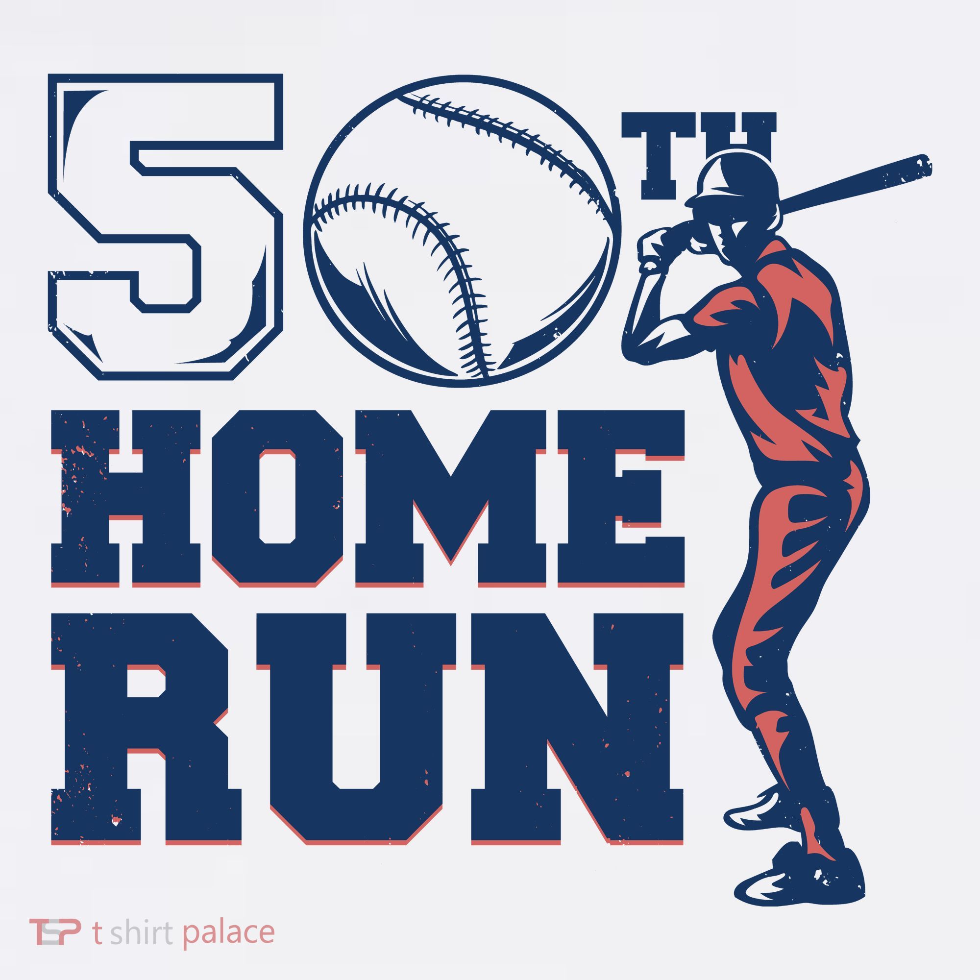 50th Home Run Baseball Birthday Gift PosiCharge Competitor Tank