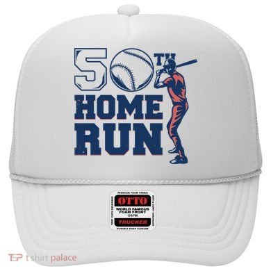 50th Home Run Baseball Birthday Gift Hat