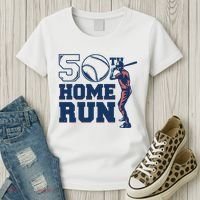 50th Home Run Baseball Birthday Gift Women's T-Shirt thumb 3
