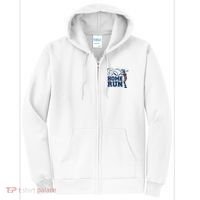 50th Home Run Baseball Birthday Gift Full Zip Hoodie thumb 0