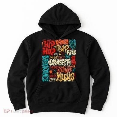 50th Music And Hip Hop Graffiti Cassette Hoodie