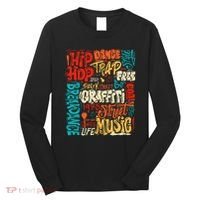 50th Music And Hip Hop Graffiti Cassette Long Sleeve Shirt thumb 0