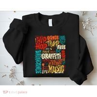 50th Music And Hip Hop Graffiti Cassette Sweatshirt thumb 2