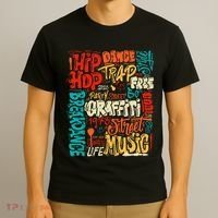 50th Music And Hip Hop Graffiti Cassette T-Shirt thumb 3