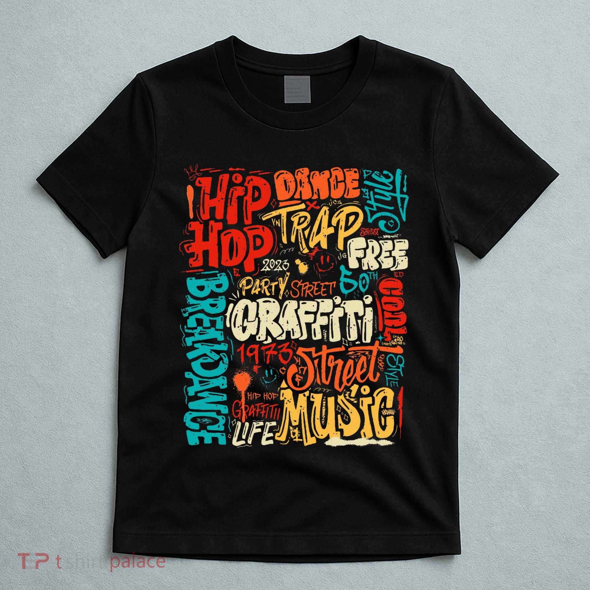 50th Music And Hip Hop Graffiti Cassette T-Shirt