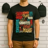 50th Music And Hip Hop Graffiti Cassette T-Shirt thumb 6