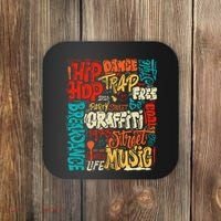 50th Music And Hip Hop Graffiti Cassette Coaster thumb 0