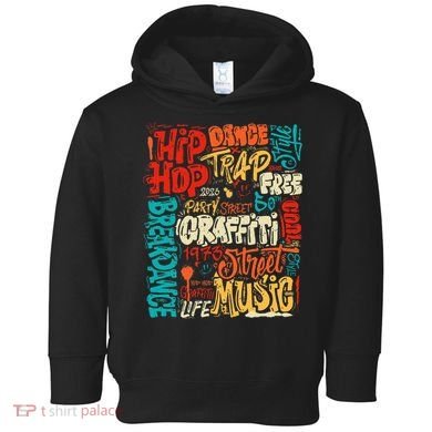 50th Music And Hip Hop Graffiti Cassette Toddler Hoodie