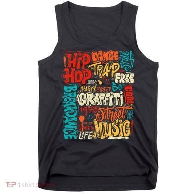50th Music And Hip Hop Graffiti Cassette Tank Top
