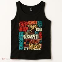 50th Music And Hip Hop Graffiti Cassette Tank Top thumb 2