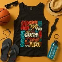 50th Music And Hip Hop Graffiti Cassette Tank Top thumb 4