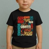 50th Music And Hip Hop Graffiti Cassette Toddler T-Shirt thumb 2