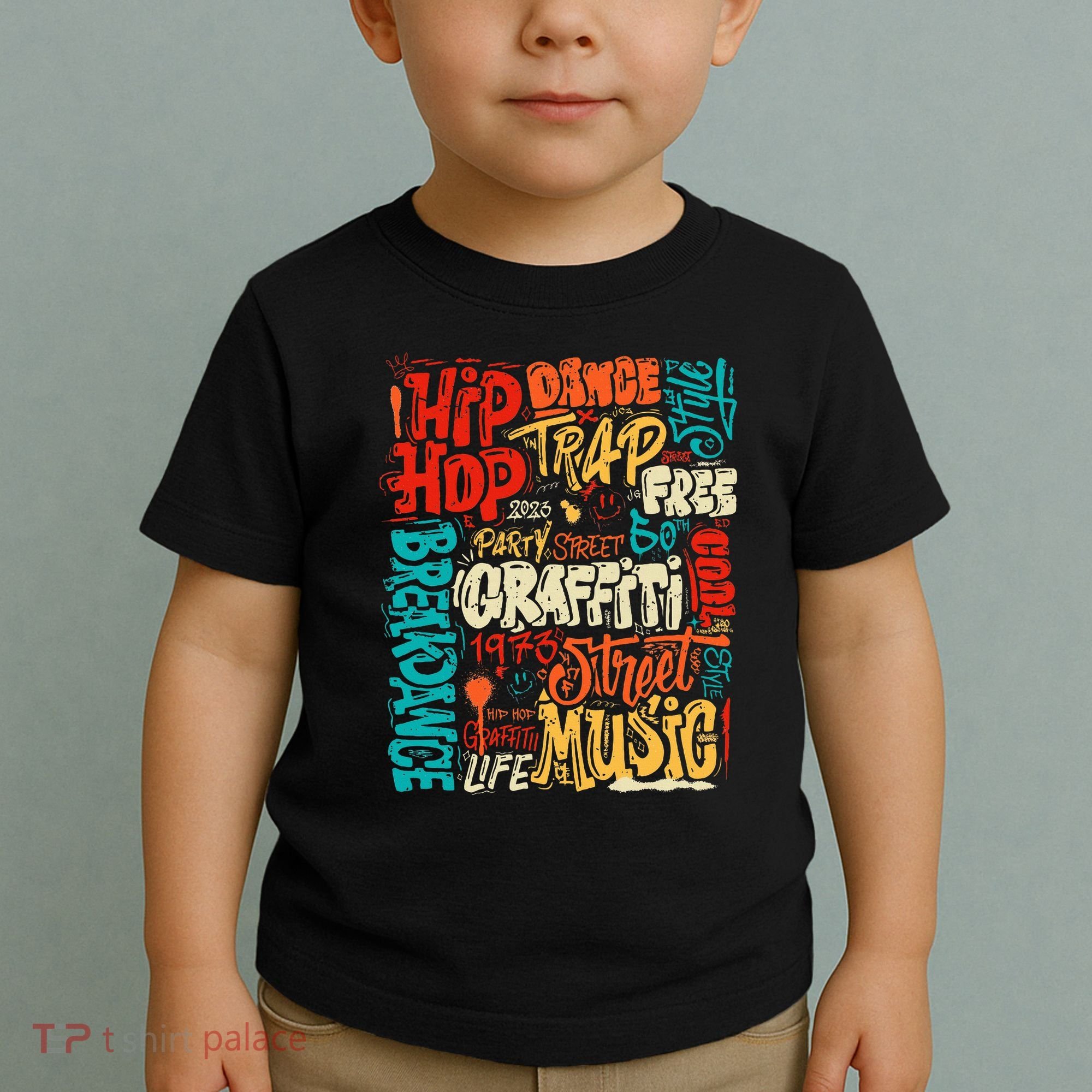 50th Music And Hip Hop Graffiti Cassette Toddler T-Shirt