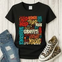 50th Music And Hip Hop Graffiti Cassette Women's T-Shirt thumb 3